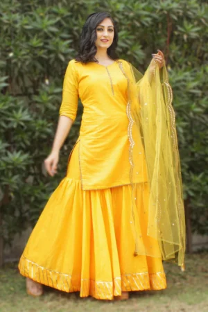 Sharara Set Yellow