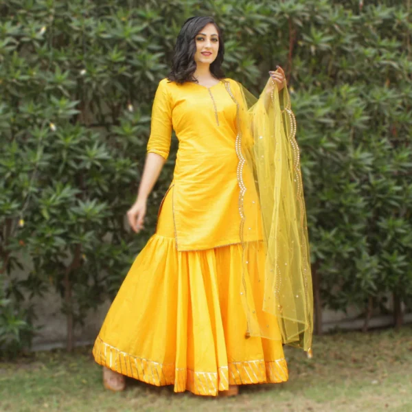 Sharara Set Yellow